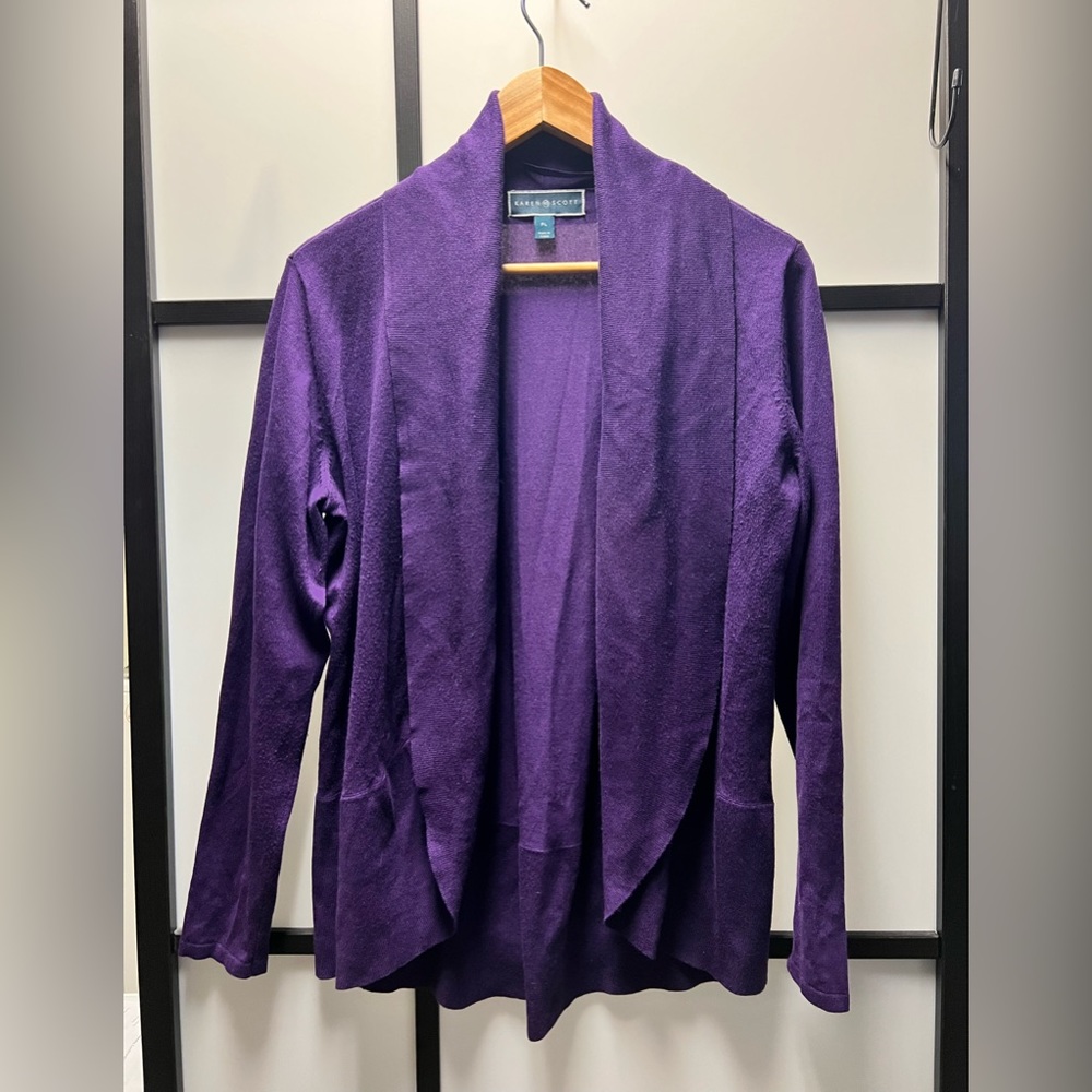 Violet sweater jacket - Picture 2 of 3